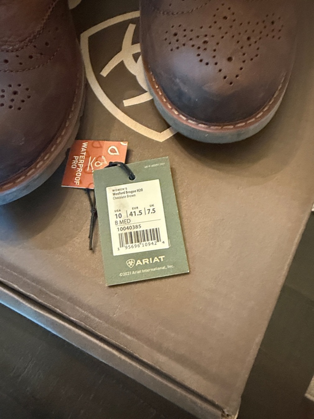 Ariat Brown Leather Ankle Booties - Picture 4 of 16